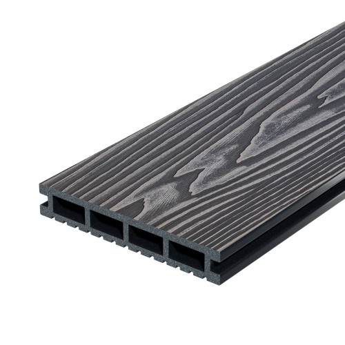 Террасная доска Decking Urban 150x24x3000 Графит (Жжёный Кедр)
