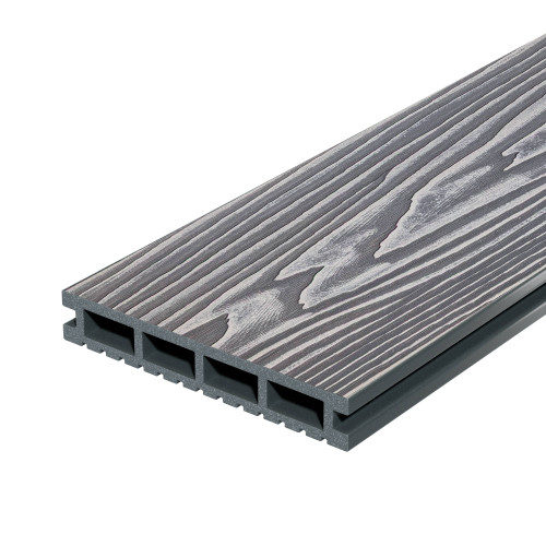 Террасная доска Decking Urban 150x24x3000 Серый (Дымчатый Дуб)