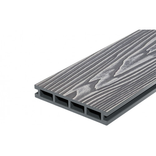 Террасная доска Decking Country 150x24x3000 Серый (Дымчатый Дуб)