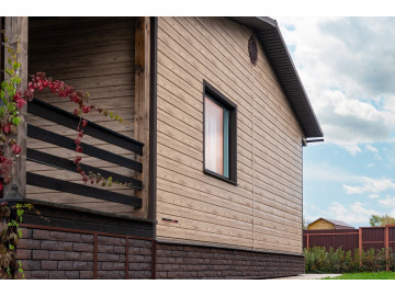 Сайдинг Экобрус Print Elite White Wood TwinColor (Grand Line)